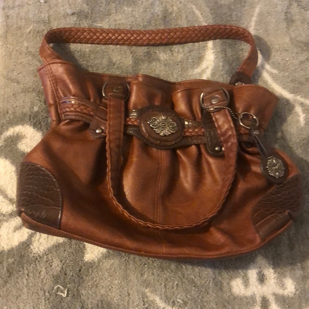 Bueno brown shoulder handbag
